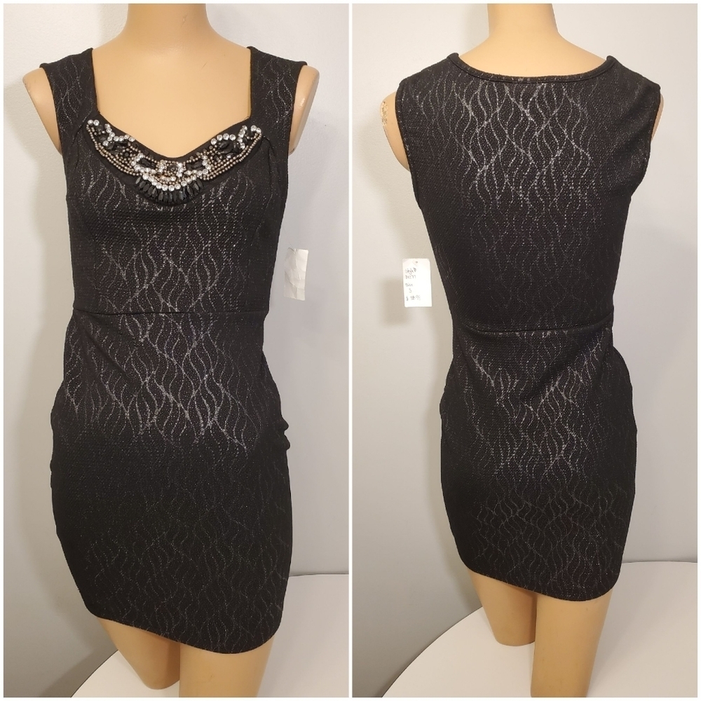 NWT Kimcine Black Form Fitting Dress